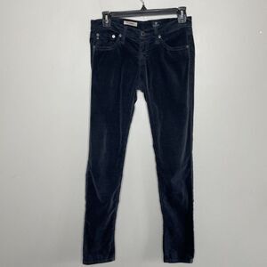 AG Adriano Goldschmied Womens Blue 5-Pocket Pants Sz 26 The Legging Super Skinny